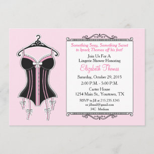 Lingerie Bridal Shower Invitation