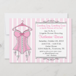 Lingerie Bridal Shower Invitation