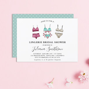 Lingerie Bridal Shower Invitation
