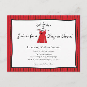 Lingerie Bridal Shower Invitation