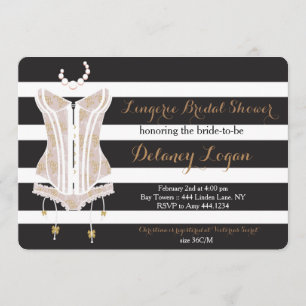 Lingerie Bridal Shower Invitation