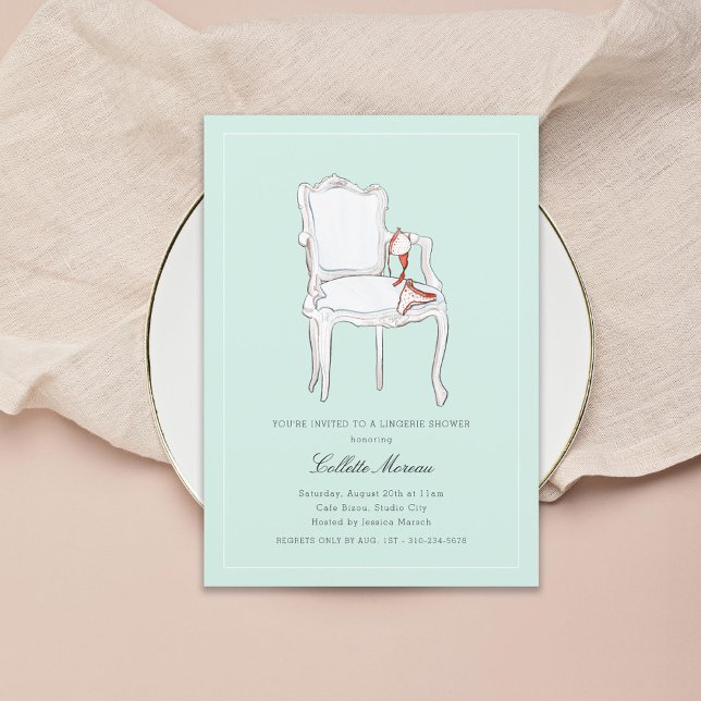 Lingerie Bridal Shower or Bachelorette Party Invitation (Creator Uploaded)