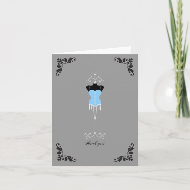 Lingerie Bridal Shower Thank You Notes (Front)