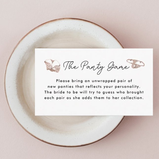 Lingerie Bridal Shower The Panty Game Cards (Creator Uploaded)