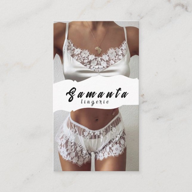 Lingerie Business Card (Front)