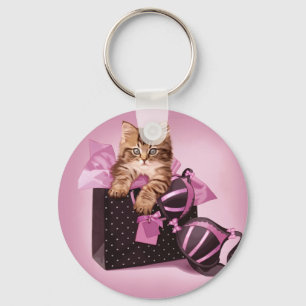 Lingerie Kitten Key Ring