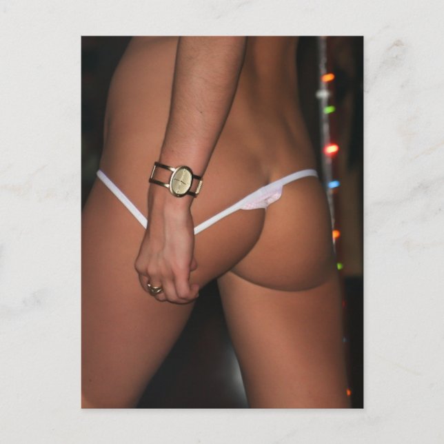 Lingerie Model Cute bottom photo Postcard (Front)