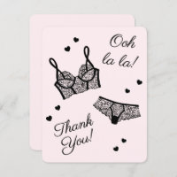 Lingerie Party Bridal Shower Panty Party Thank You