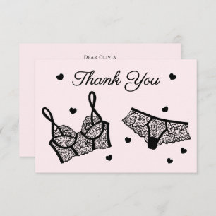 Lingerie Party Bridal Shower Photo Thank You