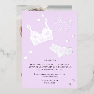 Lingerie Party Bridal Shower Photo Thank You