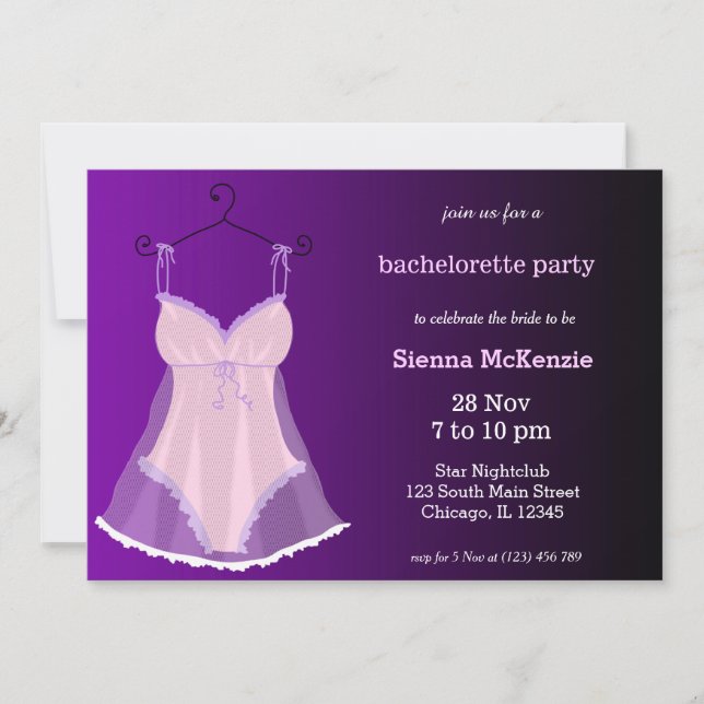 Lingerie Party Invitation (Front)
