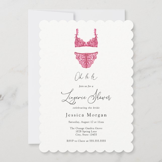 Lingerie Shower Invitation (Front)