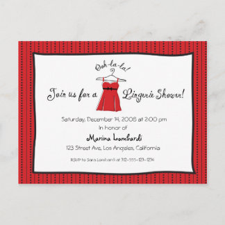 Lingerie Shower Invitation