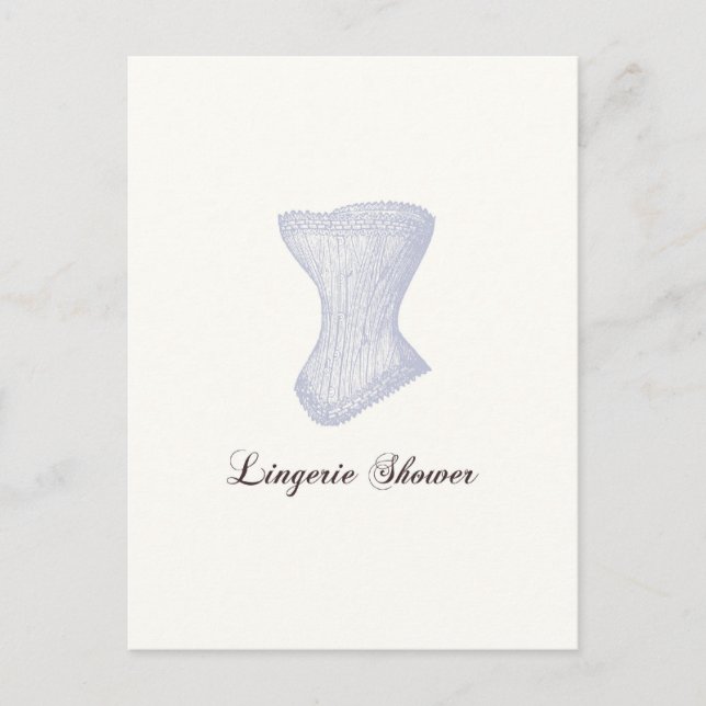 Lingerie Shower Postcard (Front)