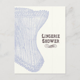 Lingerie Shower Postcard