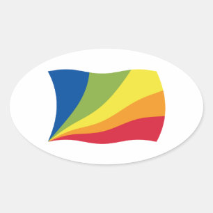 Lingua Franca Nova Flag Sticker