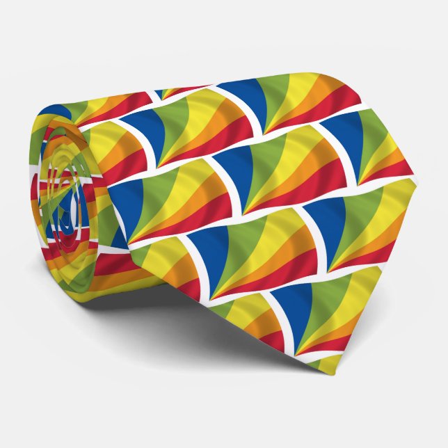 Lingua Franca Nova Flag Tie (Rolled)