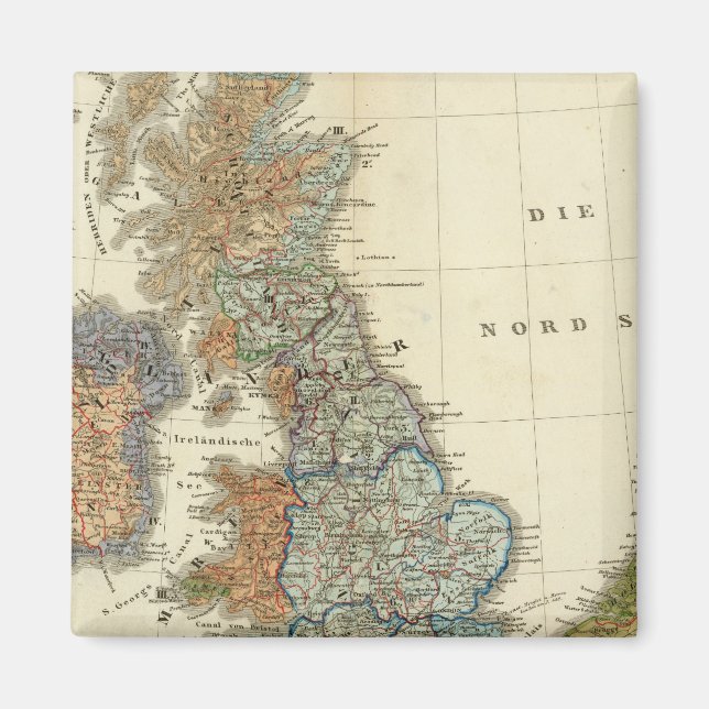 Linguistic map of British Isles Magnet (Front)