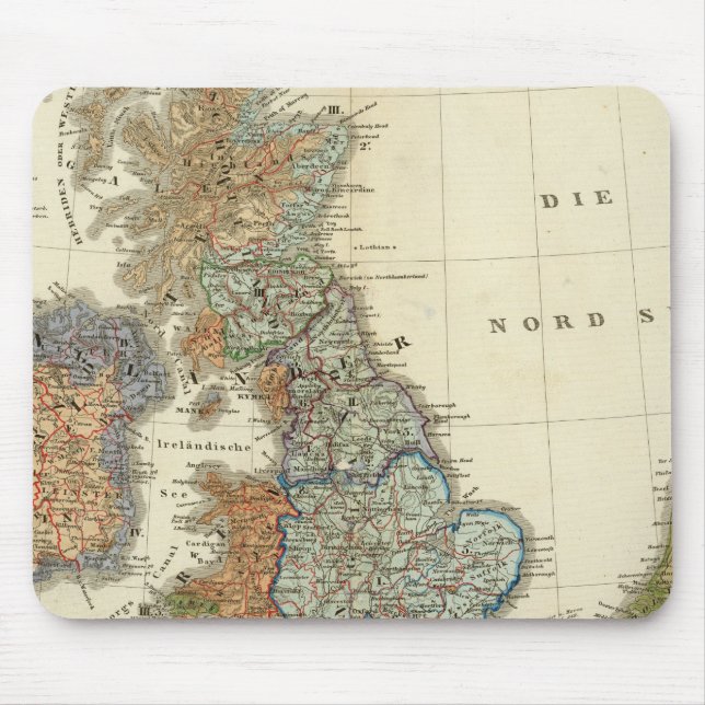 Linguistic map of British Isles Mouse Pad (Front)