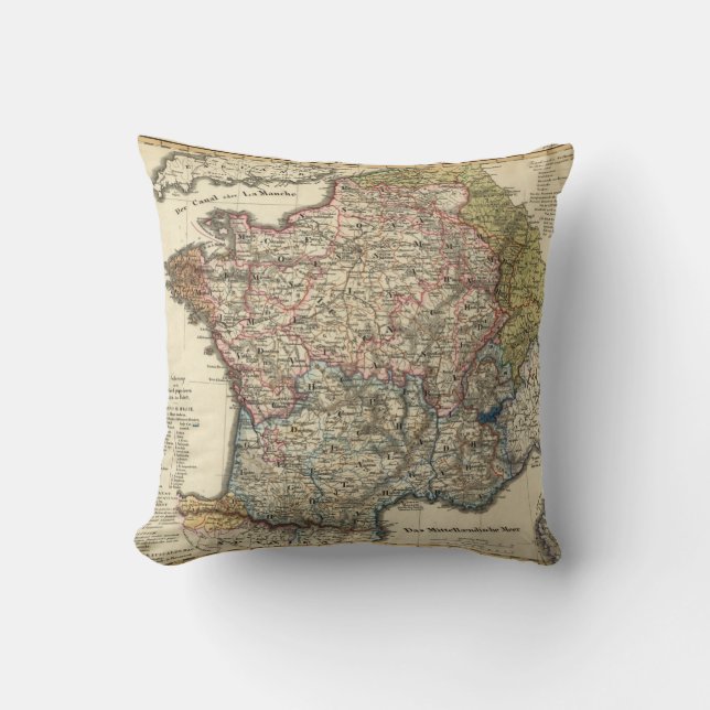 Linguistic map of France Cushion (Front)