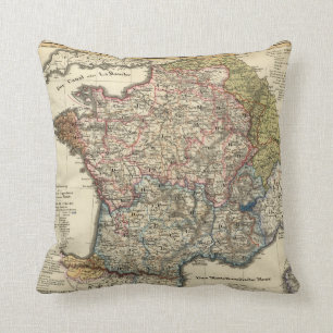 Linguistic map of France Cushion