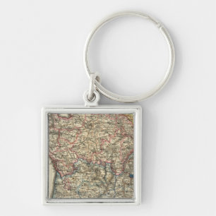 Linguistic map of France Key Ring