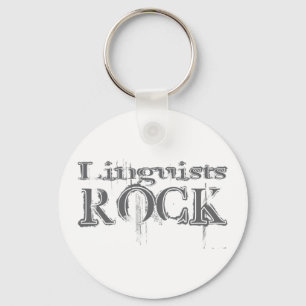 Linguists Rock Key Ring