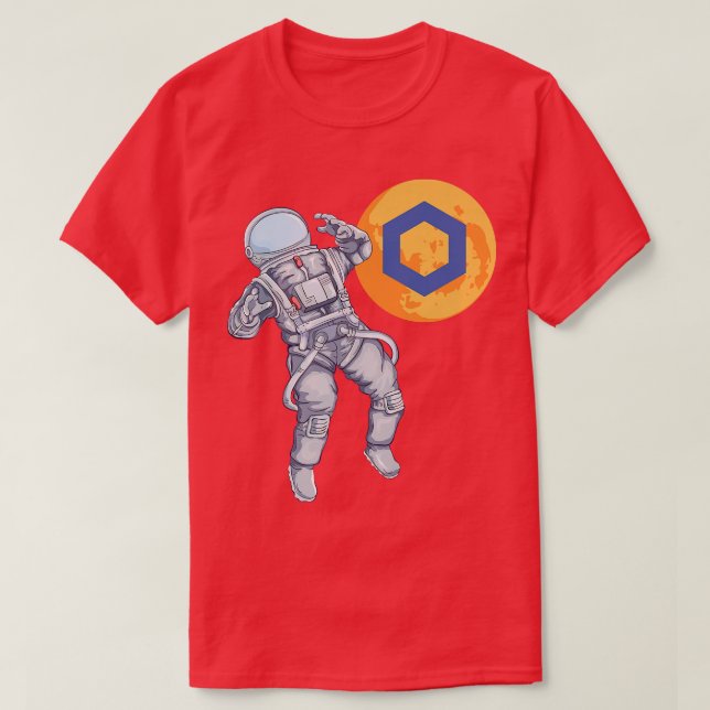 LINK Crypto Blockchain Chainlink Cryptocurrency As T-Shirt (Design Front)