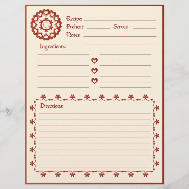Linked by Love Recipe Letterhead (Front)