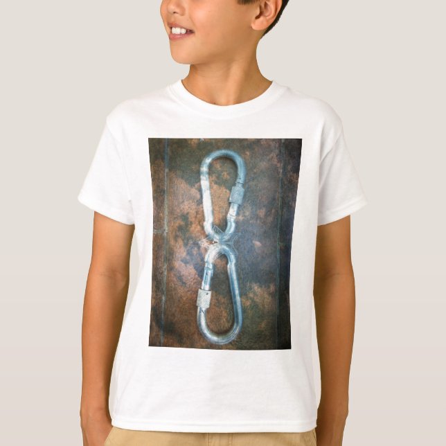 Linked Carabiners Art Print T-Shirt (Front)