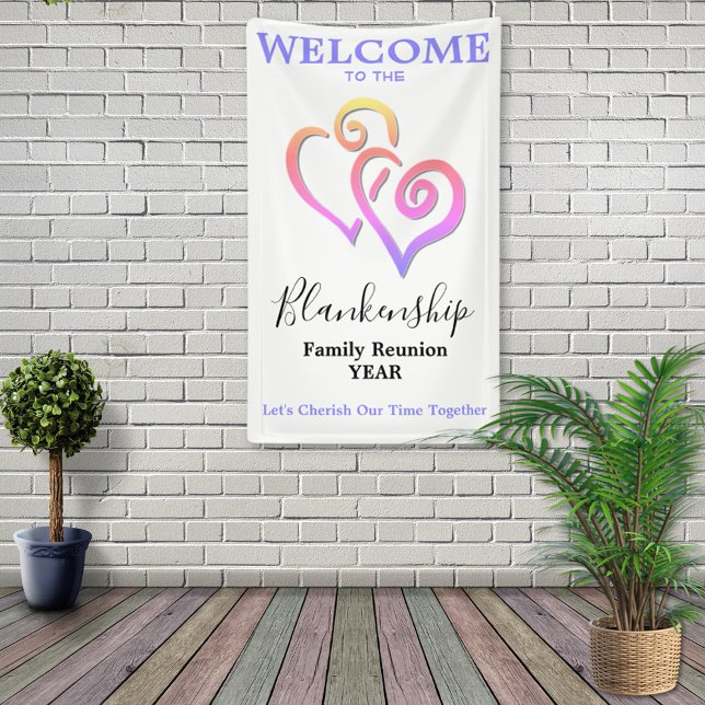Linked Hearts Family Reunion Vertical Template Ban Banner (Creator Uploaded)