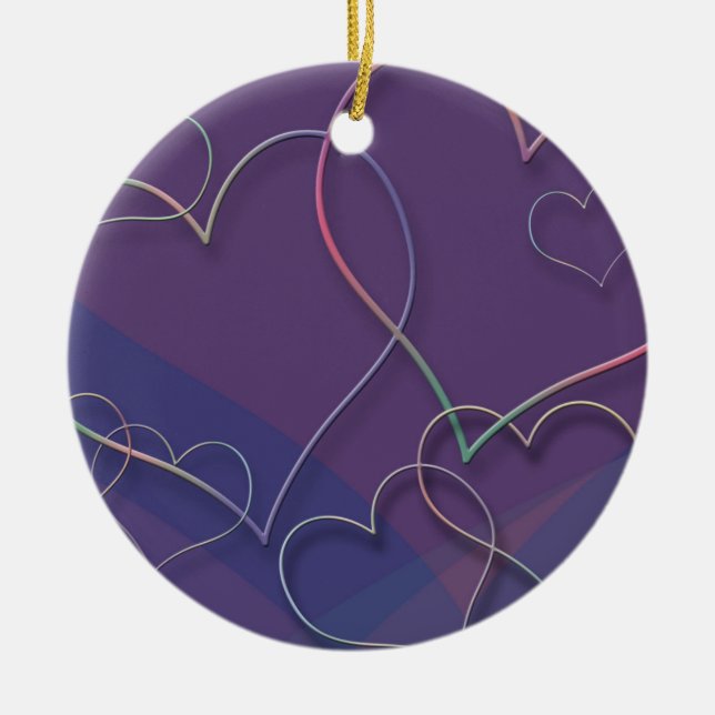 Linked Hearts Ornament (Front)