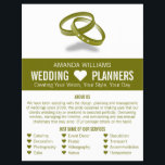 Linked Wedding Rings, Wedding Event Planner Advert Flyer<br><div class="desc">Linked Wedding Rings,  Wedding Event Planner Advertising Flyer by The Business Card Store.</div>