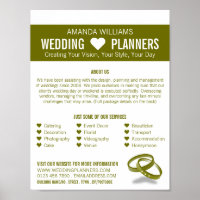 Linked Wedding Rings, Wedding Event Planner Advert