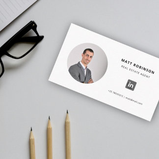 LinkedIn business professional formal office Calling Card