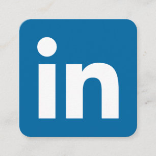 LinkedIn logo social media modern trendy business Calling Card