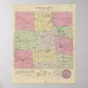 Linn County, Kansas Poster
