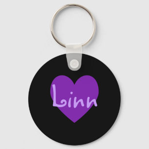 Linn in Purple Key Ring