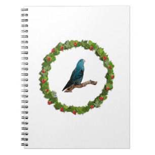 Linnie Christmas Wreath Spiral Notebook