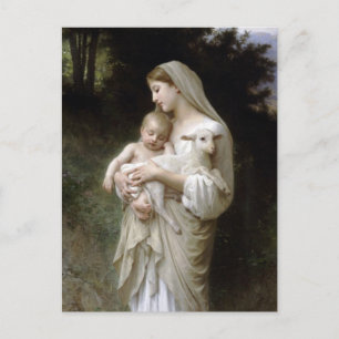 L'innocence by Bougeureau, christmas postcards