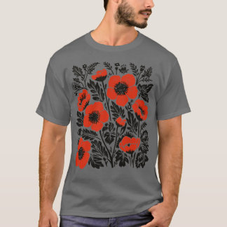 Lino Cut Flowers 4 T-Shirt