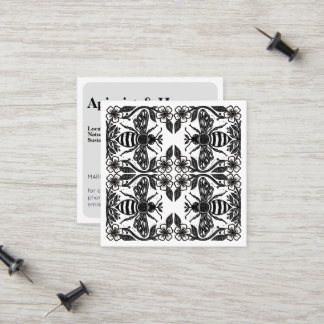Linocut Beekeeper Apiarist Calling Card