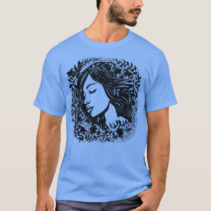 Linocut Woman T-Shirt