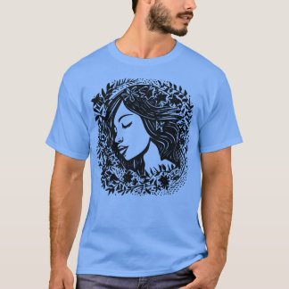 Linocut Woman T-Shirt