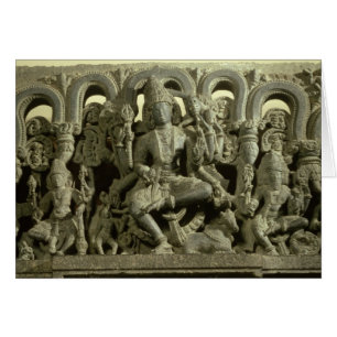 Lintel depicting The Trinity: Siva, Brahma and Vis