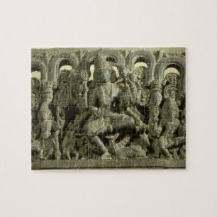 Lintel depicting The Trinity: Siva, Brahma and Vis Jigsaw Puzzle