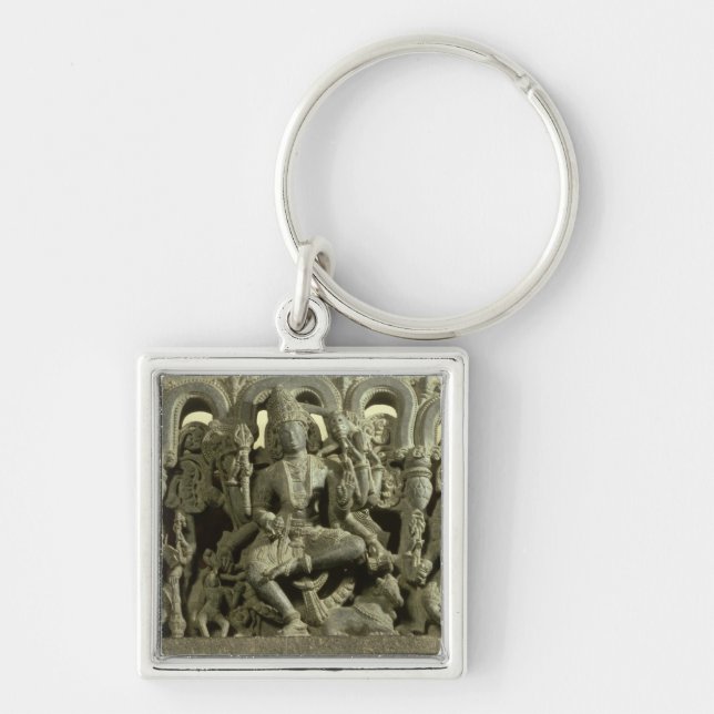 Lintel depicting The Trinity: Siva, Brahma and Vis Key Ring (Front)