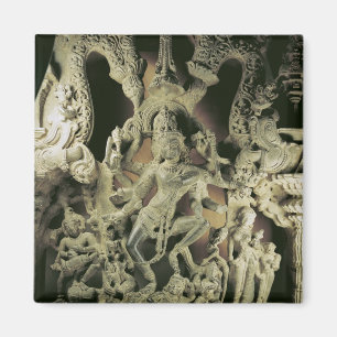 Lintel with Shiva Nataraja, Kakatiya dynasty Magnet