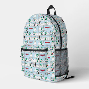 Linus Builds A Snowman Printed Backpack
