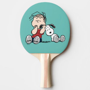 Linus Comforted With Snoopy's Ear Ping Pong Paddle